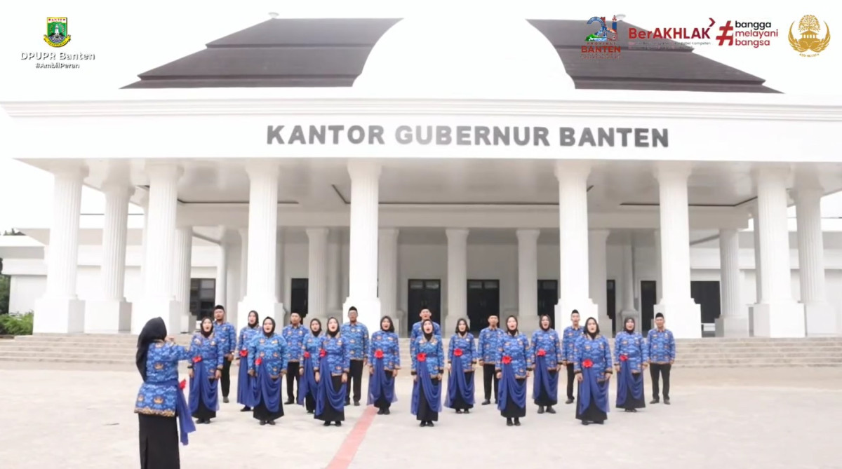 Tim Paduan Suara Dinas PUPR Provinsi Banten mengikuti Lomba Paduan Suara dalam rangka HUT Korpri ke 53 Tingkat Provinsi Banten