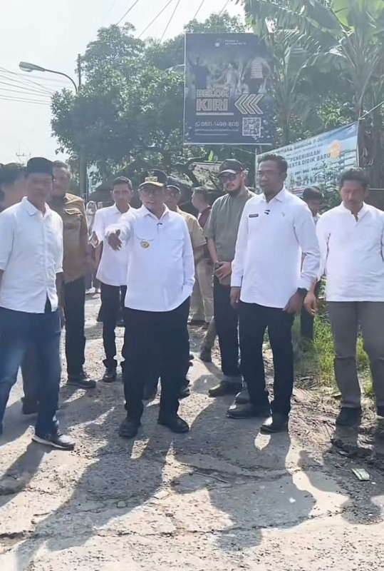 Peninjauan Persiapan Lokasi Pembangunan Rekontruksi Ruas Citeras-Maja dan Tigaraksa-Cisoka.