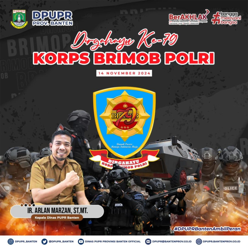 Dirgahayu Ke-79 KORPS BRIMOB POLRI