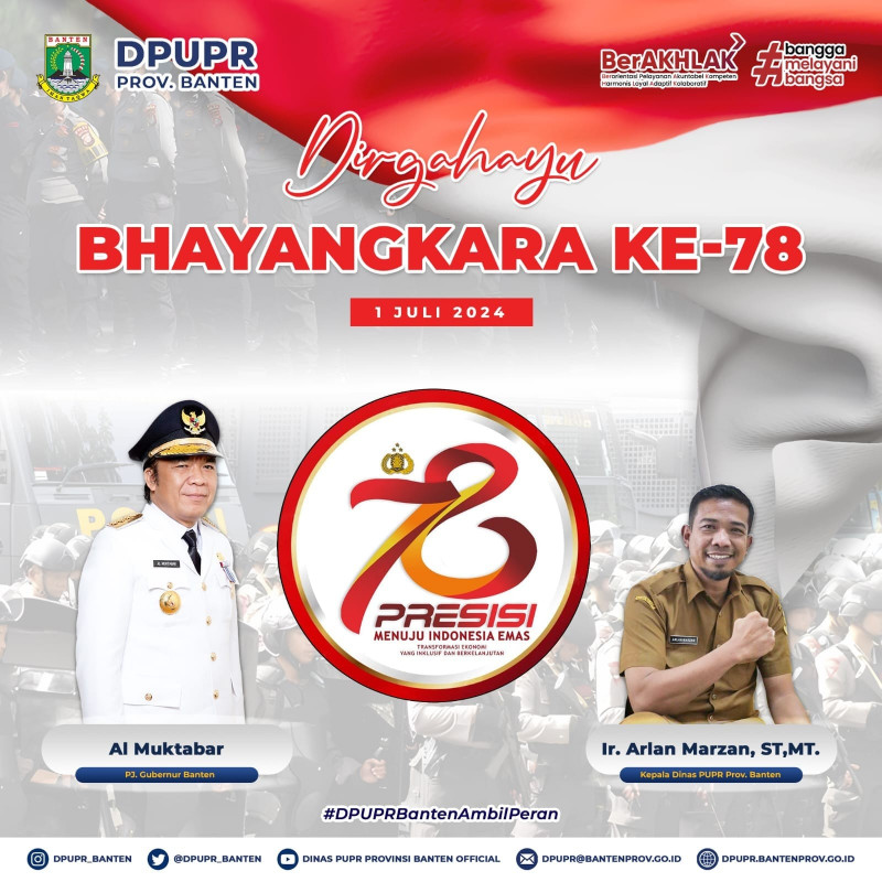 Selamat Hari Bhayangkara ke-78, 1 Juli 2024.