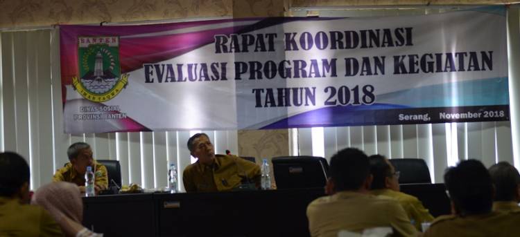 Dinsos Banten Lakukan Rakor Evaluasi Program dan Kegiatan