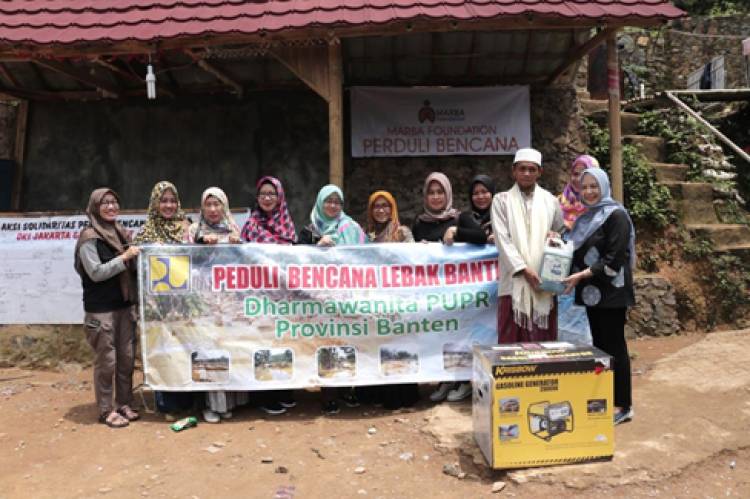 Dharma Wanita Persatuan Dinas PUPR Prov. Banten Peduli Bencana