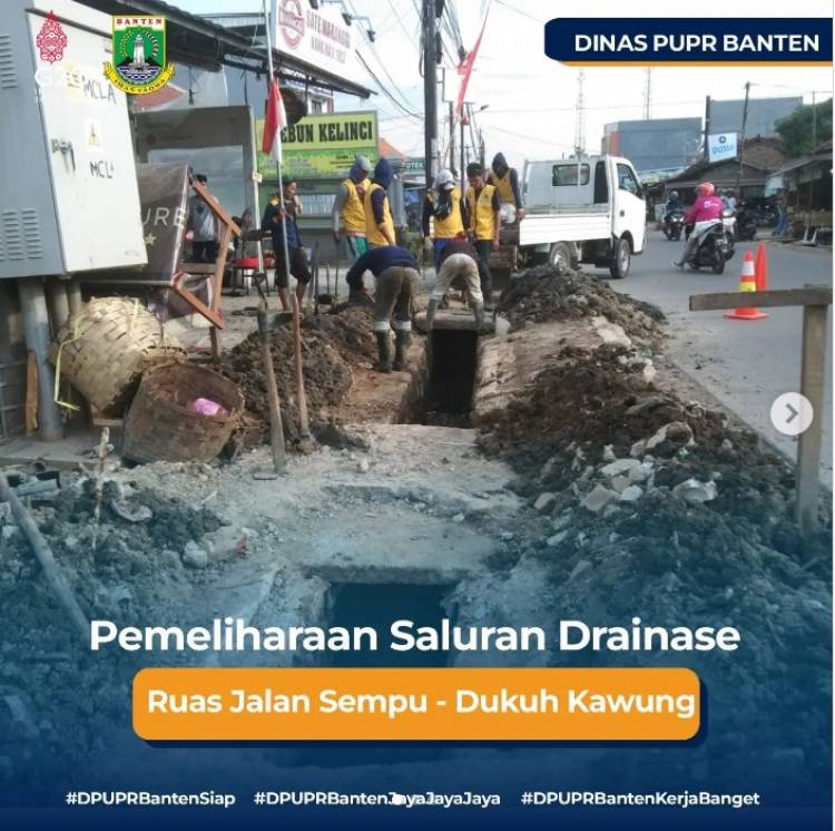 Pemeliharaan Saluran Drainase Ruas Jalan Sempu – Dukuh Kawung